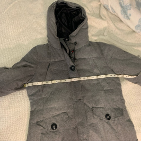 Gerry Weber Women’s Quilted Hooded Winter Coat Gray Size Medium - Picture 10 of 14